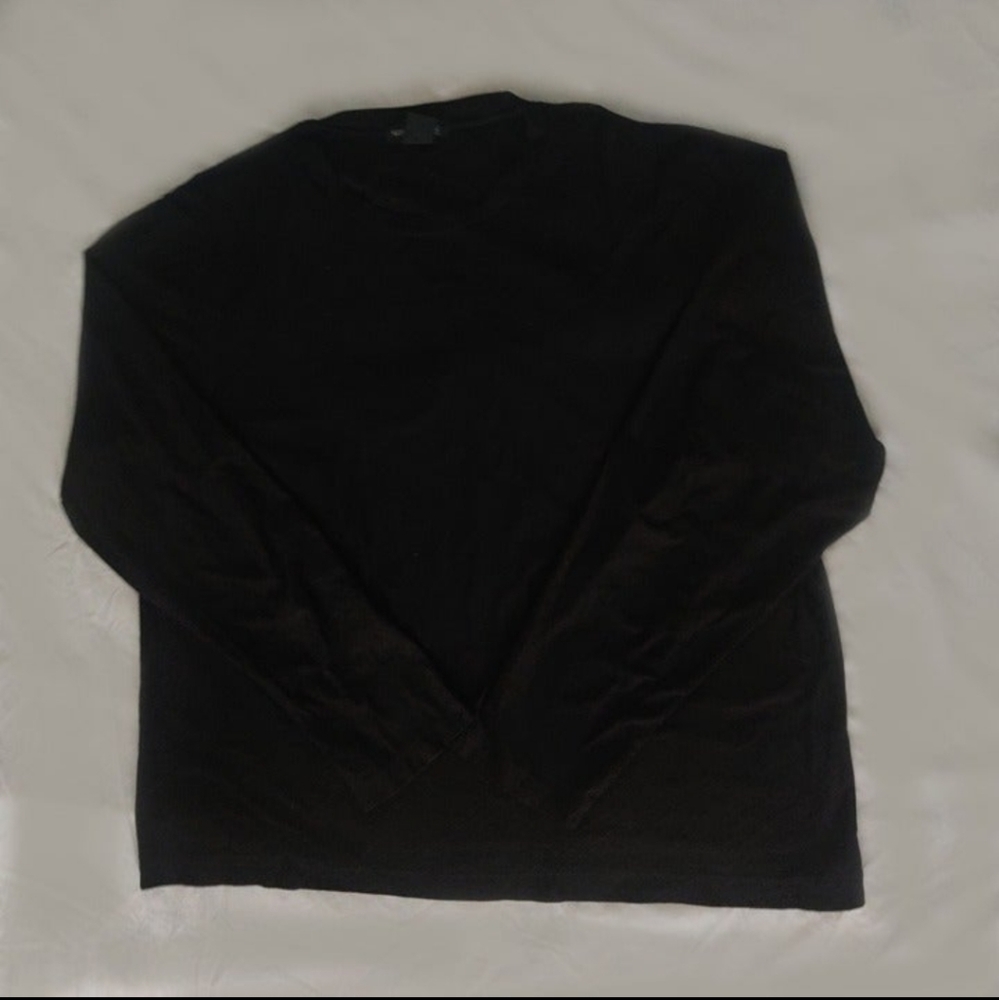 Kenneth Cole Long Sleeve Black Top